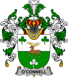 Irish Family Coat of Arms (v.25b) Connell or O