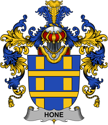 Irish Family Coat of Arms (v.25b) Hone or O