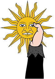 Hand 102 Vested Holding Sun