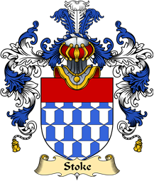 English Family Coat of Arms (v.25) Stoke