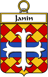 French Coat of Arms Badge for Janin