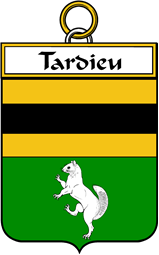 French Coat of Arms Badge for Tardieu