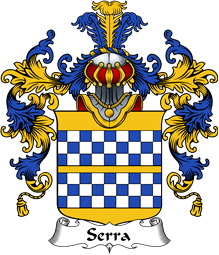 Italian Family Coat of Arms (v.25b) Serra