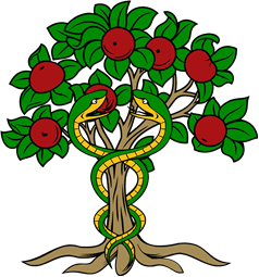 Apple Tree Serpents Entwined