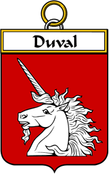 French Coat of Arms Badge for Duval