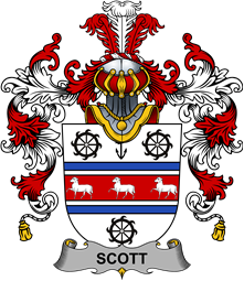 Irish Family Coat of Arms (v.25b) Scott
