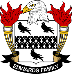 Coat of arms used by the Edwards family in the United States of America