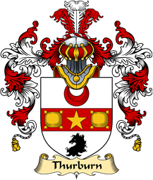 English Family Coat of Arms (v.25) Thurburn or Thorburn