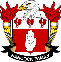 Coat of arms used by the Hancock family in the United States of America