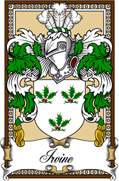 Scottish Coat of Arms Bookplate for Irvine