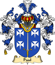 Irish Family Coat of Arms (v.25a) Paul