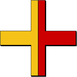 Cross, Per Pale