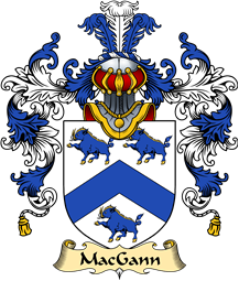 Irish Family Coat of Arms (v.25a) MacGann or Magan