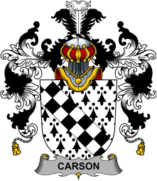 Irish Family Coat of Arms (v.25b) Carson