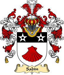 English Family Coat of Arms (v.25) Sabin (e)