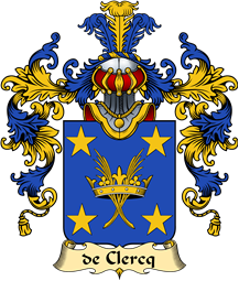 French Family Coat of Arms (v.25) Clercq (de)