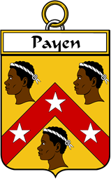French Coat of Arms Badge for Payen