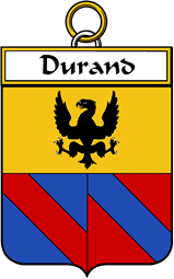 French Coat of Arms Badge for Durand