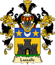 French Family Coat of Arms (v.25) Lassalle