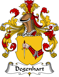 German Wappen Coat of Arms for Degenhart