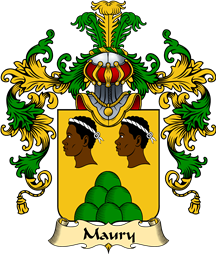 French Family Coat of Arms (v.25) Maury