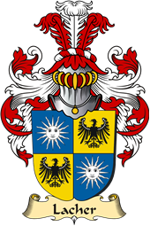 v.23 Coat of Family Arms from Germany for Lacher