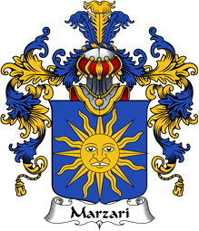 Italian Family Coat of Arms (v.25b) Marzari