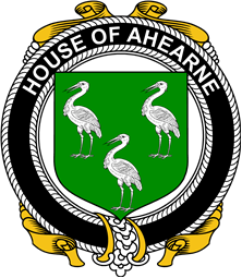 Irish Coat of Arms Badge for the AHEARNE (Aherne) family