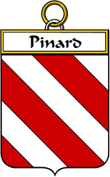 French Coat of Arms Badge for Pinard