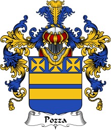 Italian Family Coat of Arms (v.25b) Pozza
