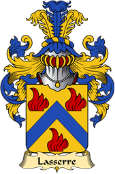 French Family Coat of Arms (v.23) for Lasserre