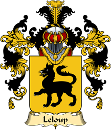 French Family Coat of Arms (v.25) Leloup (Loup le)