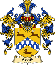 Irish Family Coat of Arms (v.25a) Swift