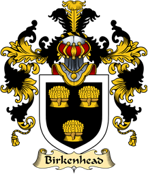English Family Coat of Arms (v.25) Birkenhead or Birket