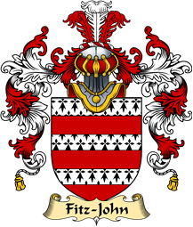 Irish Family Coat of Arms (v.25a) Fitz-John