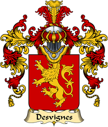 French Family Coat of Arms (v.25) Vignes (des)