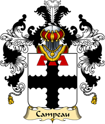 French Family Coat of Arms (v.25) Campeau