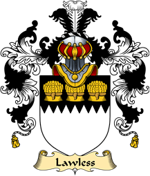 Irish Family Coat of Arms (v.25a) Lawless