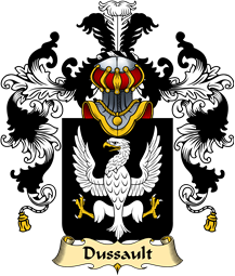 French Family Coat of Arms (v.25) Sault (du) or Dussault