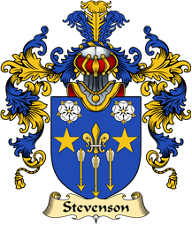 Irish Family Coat of Arms (v.25a) Stevenson