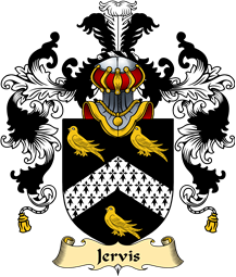 Irish Family Coat of Arms (v.25a) Jervis or Jervois