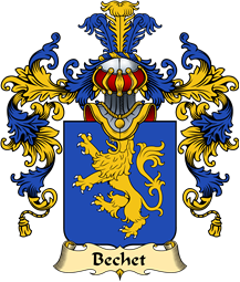 French Family Coat of Arms (v.25) Bechet