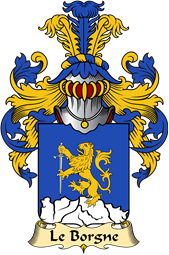 French Family Coat of Arms (v.23) for Le Borgne