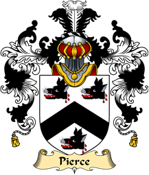 Irish Family Coat of Arms (v.25a) Pierce