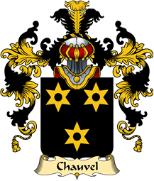French Family Coat of Arms (v.25) Chauvel