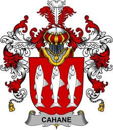 Irish Family Coat of Arms (v.25b) Cahane or O