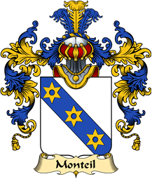French Family Coat of Arms (v.25) Monteil