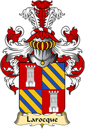 French Family Coat of Arms (v.23) for Larocque
