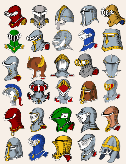 Heraldic Helmets