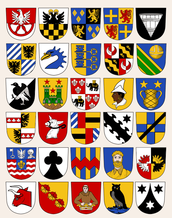 Sample Swiss coats of arms
